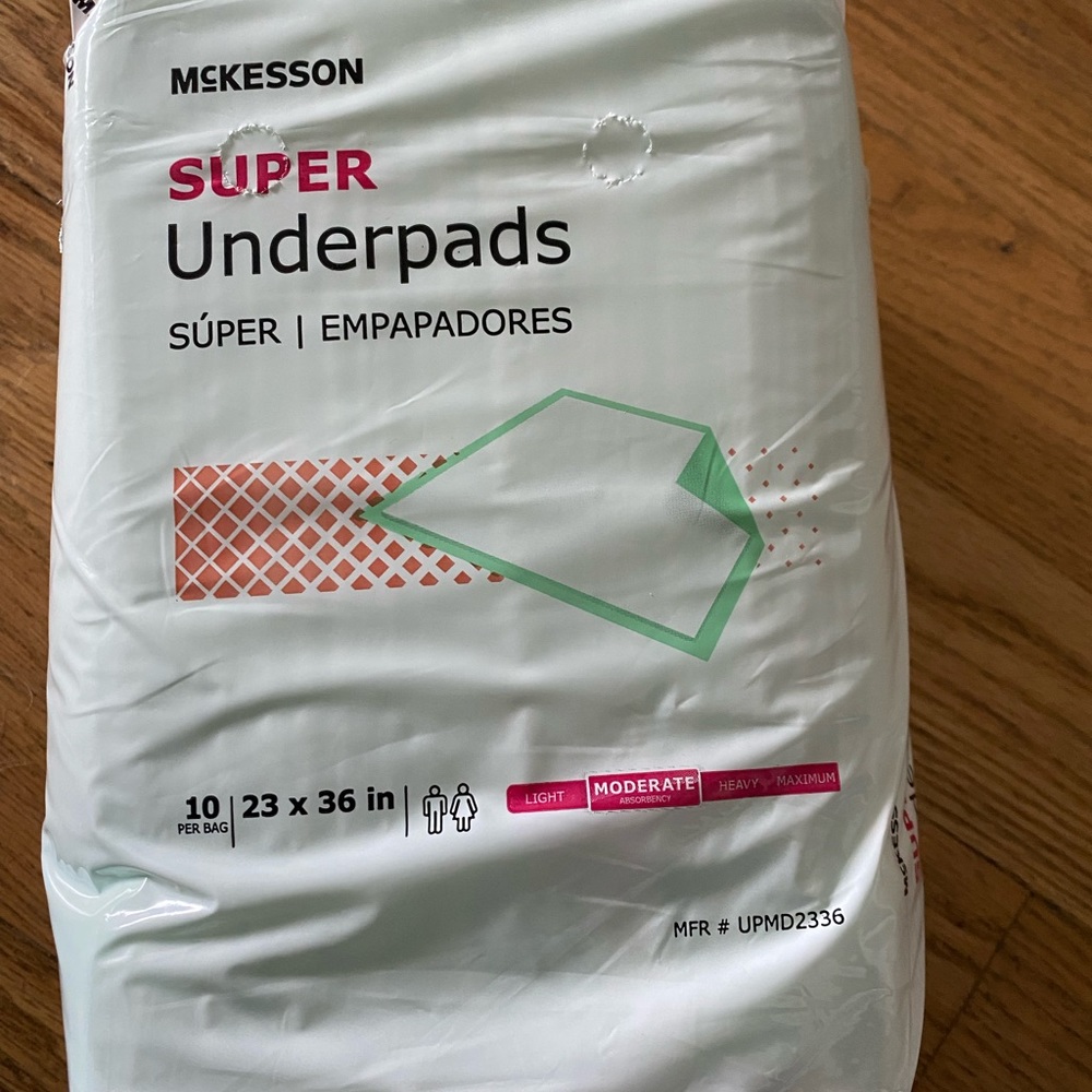 2 packs McKesson Super UNDERPADS can be used as wee wee pads